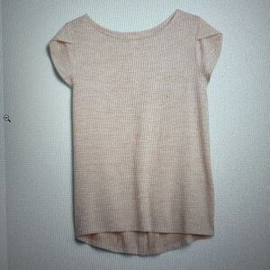 Market & Spruce Brayan Button Back Details Knit Tee, coral